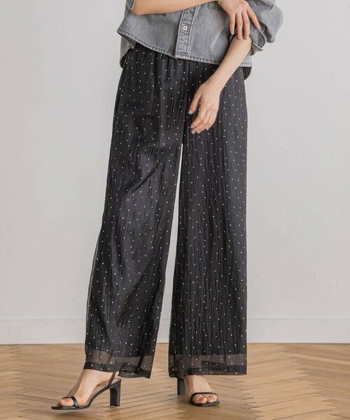 Droite lautreamont / ドロワットロートレアモン その他パンツ | 箔ドットオーガンパンツ≪手洗い可能≫ | 詳細1