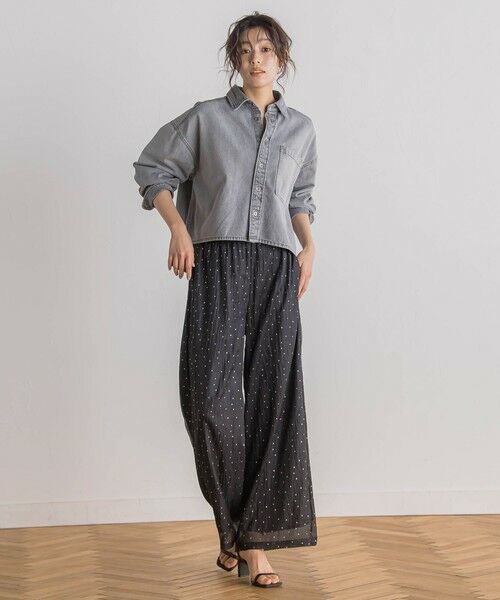 Droite lautreamont / ドロワットロートレアモン その他パンツ | 箔ドットオーガンパンツ≪手洗い可能≫ | 詳細5
