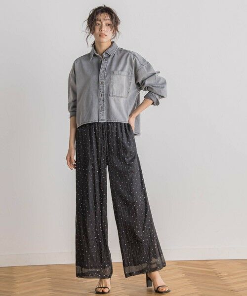 Droite lautreamont / ドロワットロートレアモン その他パンツ | 箔ドットオーガンパンツ≪手洗い可能≫ | 詳細7