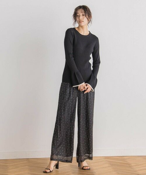 Droite lautreamont / ドロワットロートレアモン その他パンツ | 箔ドットオーガンパンツ≪手洗い可能≫ | 詳細9