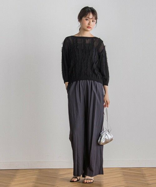 Droite lautreamont / ドロワットロートレアモン その他パンツ | フィブリルグログランパンツ≪洗濯機で洗える≫ | 詳細1