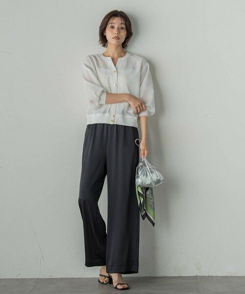 Droite lautreamont / ドロワットロートレアモン その他パンツ | 【新色追加】ハンマーサテンパンツ≪洗濯機で洗える≫ | 詳細9