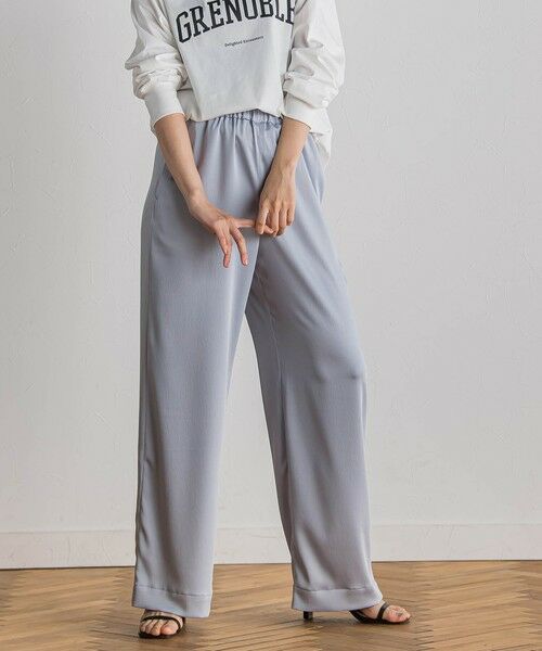 Droite lautreamont / ドロワットロートレアモン その他パンツ | 【新色追加】ハンマーサテンパンツ≪洗濯機で洗える≫ | 詳細25