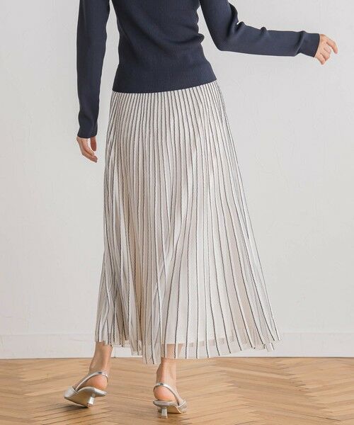 Droite lautreamont / ドロワットロートレアモン ミニ・ひざ丈スカート | シアーストライプスカート≪手洗い可能≫ | 詳細3