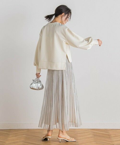 Droite lautreamont / ドロワットロートレアモン ミニ・ひざ丈スカート | シアーストライプスカート≪手洗い可能≫ | 詳細21