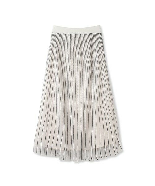 Droite lautreamont / ドロワットロートレアモン ミニ・ひざ丈スカート | シアーストライプスカート≪手洗い可能≫ | 詳細22