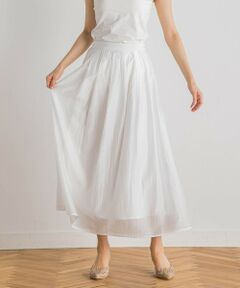 Droite lautreamont / ドロワットロートレアモン ミニ・ひざ丈スカート | シアークロスフレアスカート≪手洗い可能≫