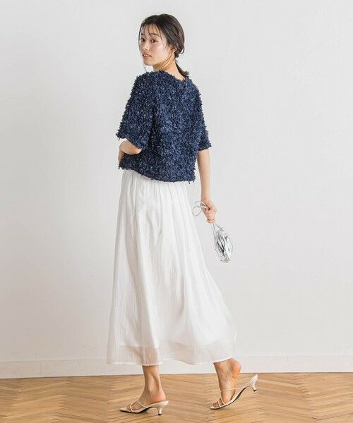 Droite lautreamont / ドロワットロートレアモン ミニ・ひざ丈スカート | シアークロスフレアスカート≪手洗い可能≫ | 詳細5