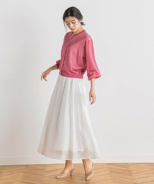 Droite lautreamont / ドロワットロートレアモン ミニ・ひざ丈スカート | シアークロスフレアスカート≪手洗い可能≫ | 詳細10