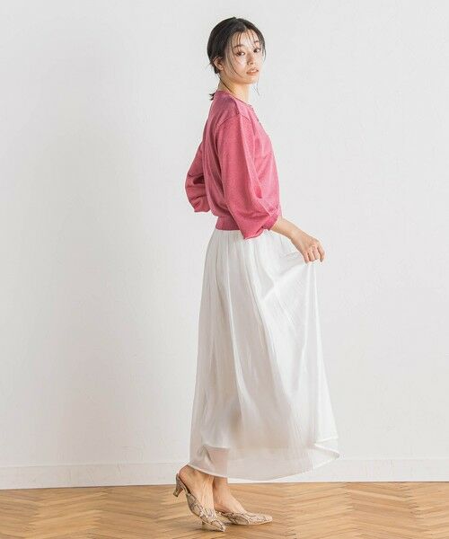 Droite lautreamont / ドロワットロートレアモン ミニ・ひざ丈スカート | シアークロスフレアスカート≪手洗い可能≫ | 詳細11