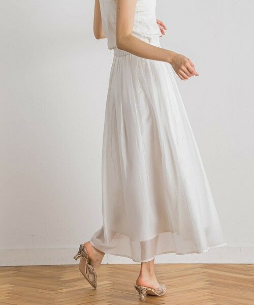 Droite lautreamont / ドロワットロートレアモン ミニ・ひざ丈スカート | シアークロスフレアスカート≪手洗い可能≫ | 詳細13