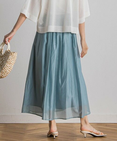 Droite lautreamont / ドロワットロートレアモン ミニ・ひざ丈スカート | シアークロスフレアスカート≪手洗い可能≫ | 詳細19