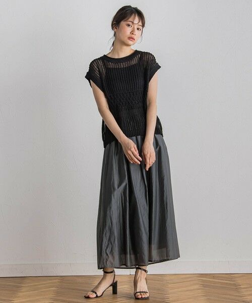 Droite lautreamont / ドロワットロートレアモン ミニ・ひざ丈スカート | シアークロスフレアスカート≪手洗い可能≫ | 詳細20