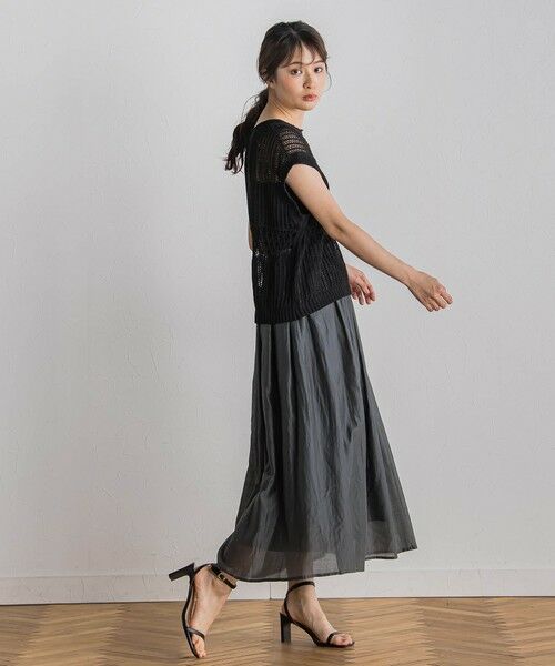 Droite lautreamont / ドロワットロートレアモン ミニ・ひざ丈スカート | シアークロスフレアスカート≪手洗い可能≫ | 詳細21