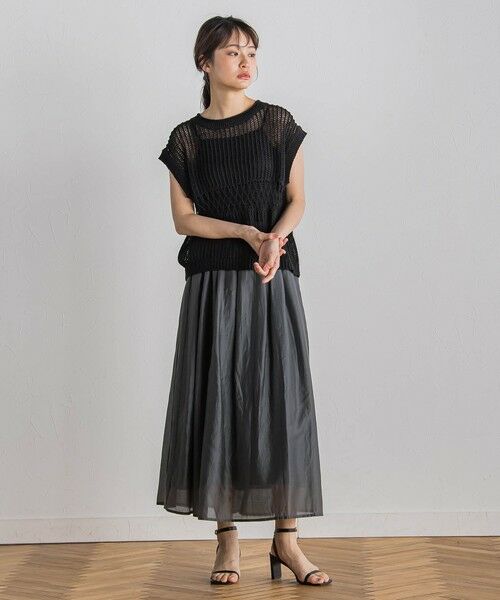 Droite lautreamont / ドロワットロートレアモン ミニ・ひざ丈スカート | シアークロスフレアスカート≪手洗い可能≫ | 詳細23