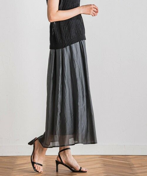 Droite lautreamont / ドロワットロートレアモン ミニ・ひざ丈スカート | シアークロスフレアスカート≪手洗い可能≫ | 詳細25