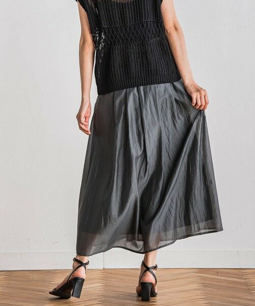 Droite lautreamont / ドロワットロートレアモン ミニ・ひざ丈スカート | シアークロスフレアスカート≪手洗い可能≫ | 詳細26