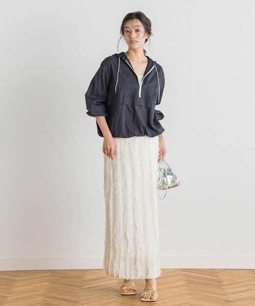 Droite lautreamont / ドロワットロートレアモン ミニ・ひざ丈スカート | フリンジニットスカート | 詳細10