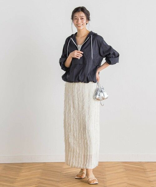 Droite lautreamont / ドロワットロートレアモン ミニ・ひざ丈スカート | フリンジニットスカート | 詳細11