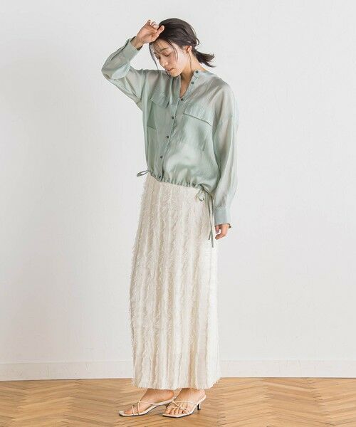 Droite lautreamont / ドロワットロートレアモン ミニ・ひざ丈スカート | フリンジニットスカート | 詳細14