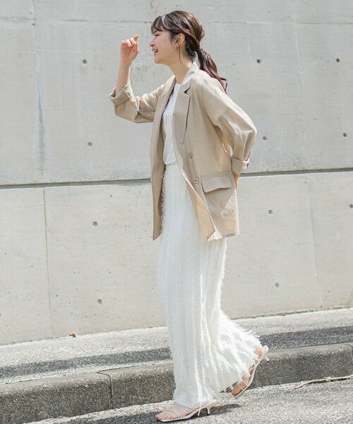 Droite lautreamont / ドロワットロートレアモン ミニ・ひざ丈スカート | フリンジニットスカート | 詳細18