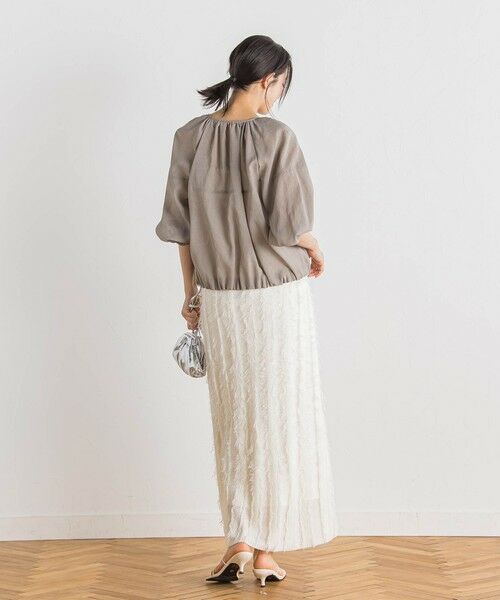 Droite lautreamont / ドロワットロートレアモン ミニ・ひざ丈スカート | フリンジニットスカート | 詳細2