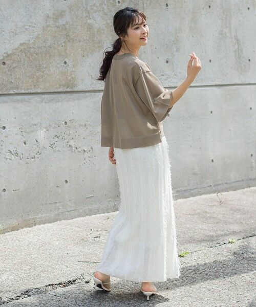 Droite lautreamont / ドロワットロートレアモン ミニ・ひざ丈スカート | フリンジニットスカート | 詳細20