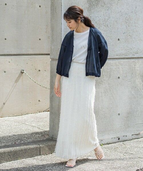 Droite lautreamont / ドロワットロートレアモン ミニ・ひざ丈スカート | フリンジニットスカート | 詳細25