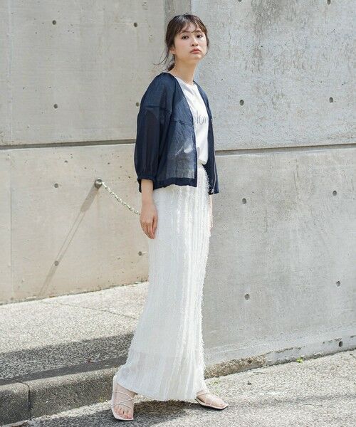 Droite lautreamont / ドロワットロートレアモン ミニ・ひざ丈スカート | フリンジニットスカート | 詳細26