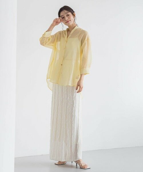 Droite lautreamont / ドロワットロートレアモン ミニ・ひざ丈スカート | フリンジニットスカート | 詳細30