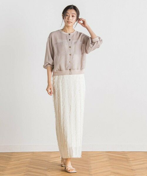 Droite lautreamont / ドロワットロートレアモン ミニ・ひざ丈スカート | フリンジニットスカート | 詳細7