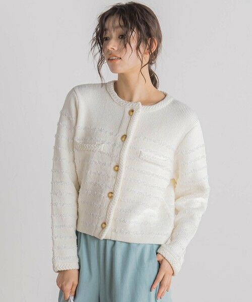 Droite lautreamont / ドロワットロートレアモン カーディガン・ボレロ | バタフライヤーンニットジャケット | 詳細3