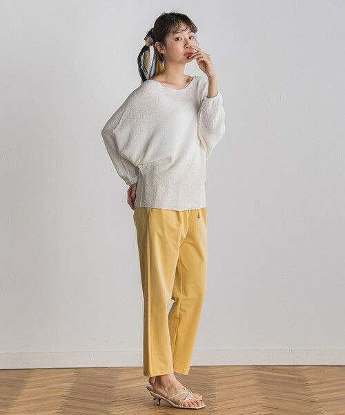 Droite lautreamont / ドロワットロートレアモン ニット・セーター | ペーパー混ヤーンドルマンプルオーバー≪手洗い可能≫ | 詳細1