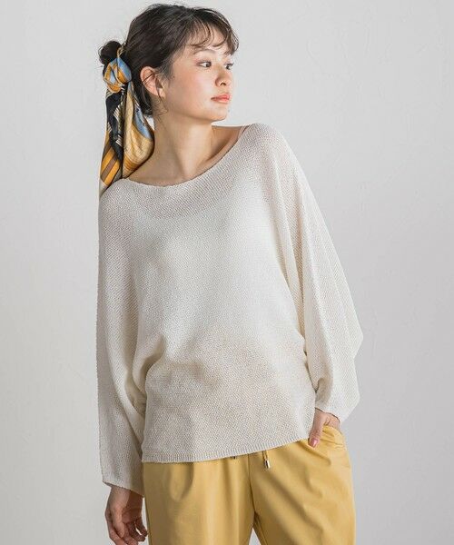Droite lautreamont / ドロワットロートレアモン ニット・セーター | ペーパー混ヤーンドルマンプルオーバー≪手洗い可能≫ | 詳細6