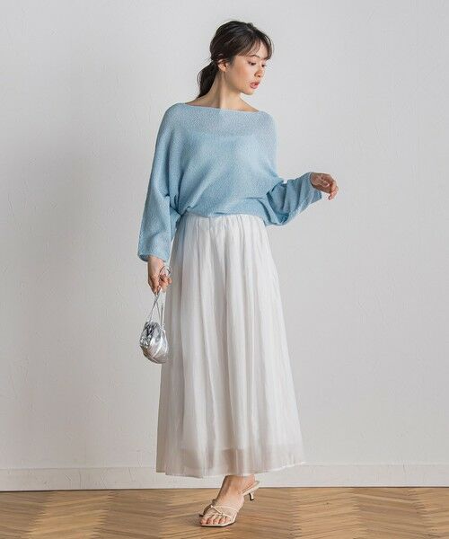 Droite lautreamont / ドロワットロートレアモン ニット・セーター | ペーパー混ヤーンドルマンプルオーバー≪手洗い可能≫ | 詳細9