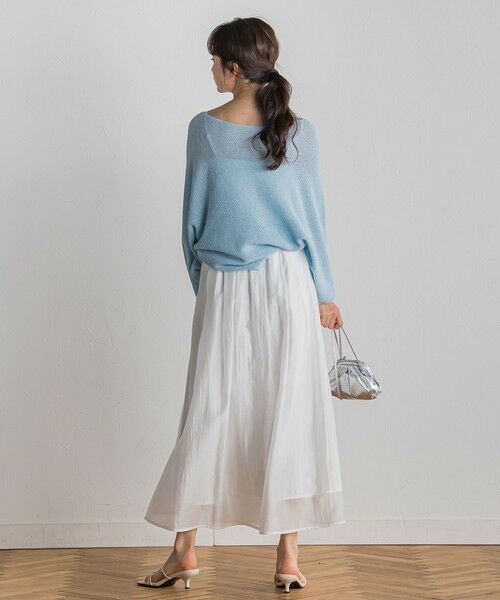 Droite lautreamont / ドロワットロートレアモン ニット・セーター | ペーパー混ヤーンドルマンプルオーバー≪手洗い可能≫ | 詳細11