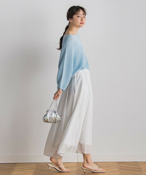 Droite lautreamont / ドロワットロートレアモン ニット・セーター | ペーパー混ヤーンドルマンプルオーバー≪手洗い可能≫ | 詳細12