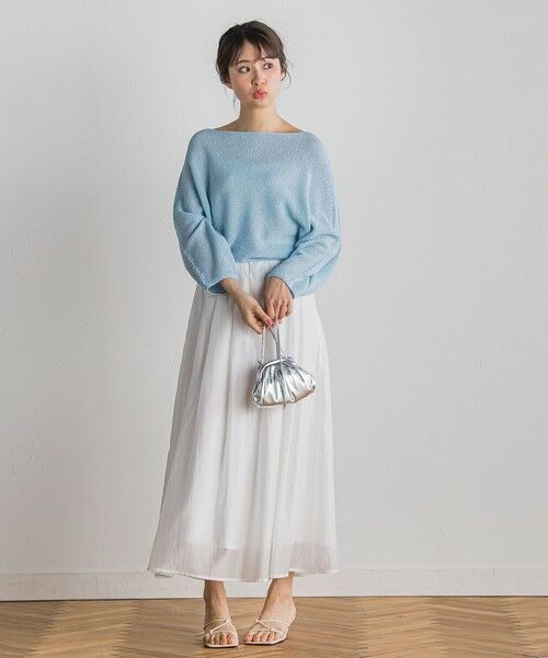 Droite lautreamont / ドロワットロートレアモン ニット・セーター | ペーパー混ヤーンドルマンプルオーバー≪手洗い可能≫ | 詳細13