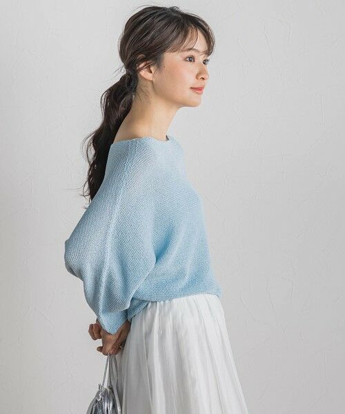 Droite lautreamont / ドロワットロートレアモン ニット・セーター | ペーパー混ヤーンドルマンプルオーバー≪手洗い可能≫ | 詳細16