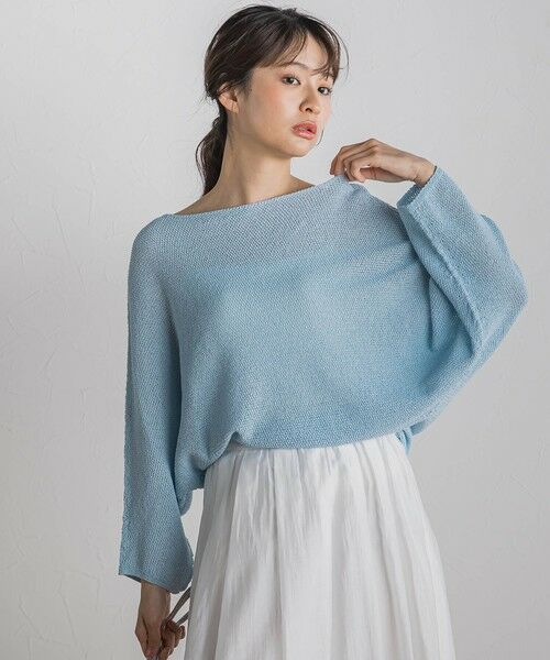 Droite lautreamont / ドロワットロートレアモン ニット・セーター | ペーパー混ヤーンドルマンプルオーバー≪手洗い可能≫ | 詳細17