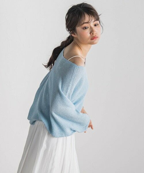 Droite lautreamont / ドロワットロートレアモン ニット・セーター | ペーパー混ヤーンドルマンプルオーバー≪手洗い可能≫ | 詳細19