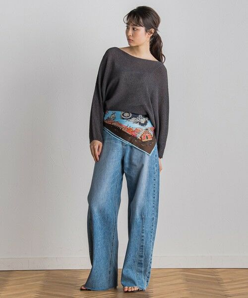 Droite lautreamont / ドロワットロートレアモン ニット・セーター | ペーパー混ヤーンドルマンプルオーバー≪手洗い可能≫ | 詳細28