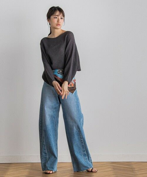 Droite lautreamont / ドロワットロートレアモン ニット・セーター | ペーパー混ヤーンドルマンプルオーバー≪手洗い可能≫ | 詳細29