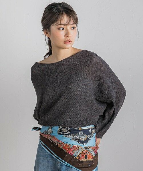 Droite lautreamont / ドロワットロートレアモン ニット・セーター | ペーパー混ヤーンドルマンプルオーバー≪手洗い可能≫ | 詳細30