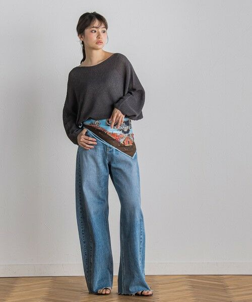 Droite lautreamont / ドロワットロートレアモン ニット・セーター | ペーパー混ヤーンドルマンプルオーバー≪手洗い可能≫ | 詳細26