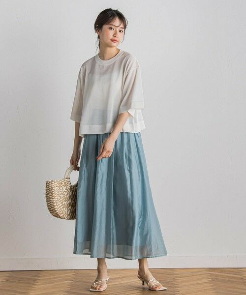 Droite lautreamont / ドロワットロートレアモン ニット・セーター | シアーワイドTニット≪手洗い可能≫ | 詳細1