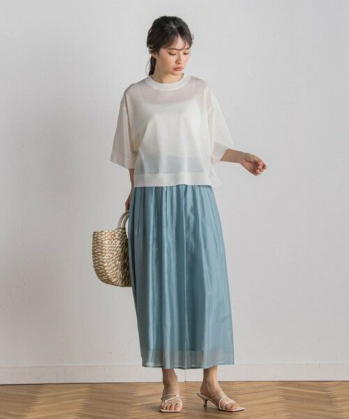 Droite lautreamont / ドロワットロートレアモン ニット・セーター | シアーワイドTニット≪手洗い可能≫ | 詳細4