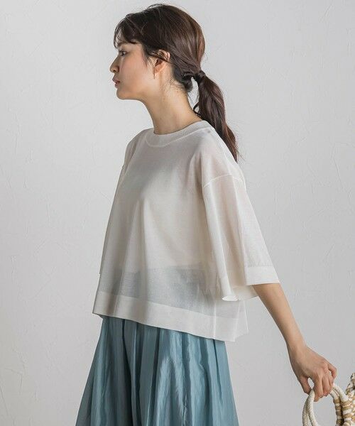 Droite lautreamont / ドロワットロートレアモン ニット・セーター | シアーワイドTニット≪手洗い可能≫ | 詳細7