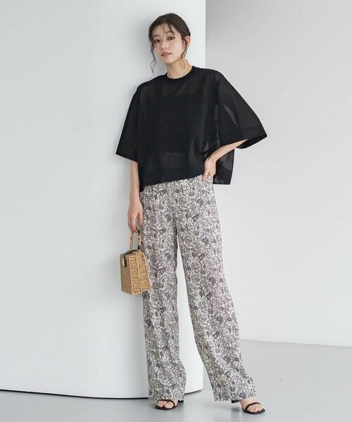 Droite lautreamont / ドロワットロートレアモン ニット・セーター | シアーワイドTニット≪手洗い可能≫ | 詳細10