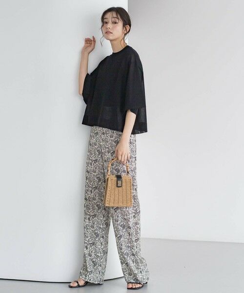 Droite lautreamont / ドロワットロートレアモン ニット・セーター | シアーワイドTニット≪手洗い可能≫ | 詳細11